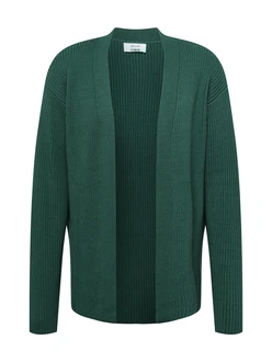 Sinned x ABOUT YOU Strickjacke 'Nick' creme/dunkelgrün