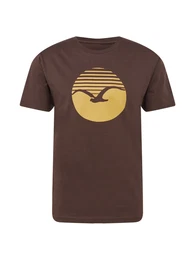 T-Shirt ''''New Sun'''' schoko / safran
