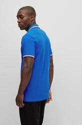 BOSS Poloshirt 'Paddy' royalblau/schwarz/weiß