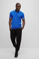 BOSS Poloshirt 'Paddy' royalblau/schwarz/weiß