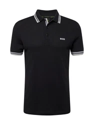 BOSS Poloshirt 'Paddy' grau/schwarz/weiß