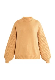Pulover 'Teylon' boja devine dlake (camel)