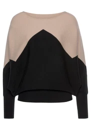 Svetr písková / černá