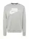 Nike Sportswear Sportsweatshirt 'Club' graumeliert / weiß