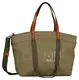 TOM TAILOR DENIM Nakupovalna torba  rjava / oliva