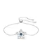 Swarovski Náramek ''''Stella''''  tmavě modrá / stříbrná