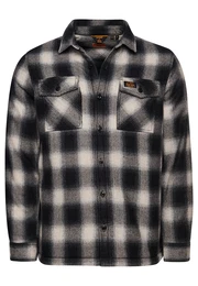 Hemdjacke ''''Miller'''' hellgrau / schwarz