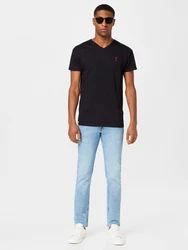 Derbe T-Shirt rot/schwarz