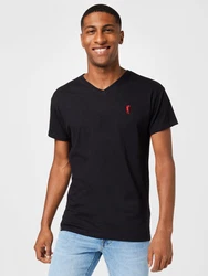 Derbe T-Shirt rot/schwarz