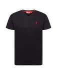 Derbe T-Shirt rot/schwarz