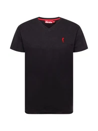 T-Shirt rot / schwarz