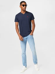 Derbe T-Shirt navy/knallrot