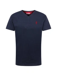 Derbe T-Shirt navy/knallrot