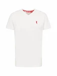 Derbe T-Shirt rot / offwhite
