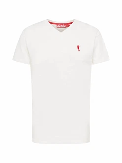 Derbe T-Shirt rot / offwhite