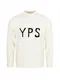 Young Poets Pullover 'Edward' schwarz / naturweiß