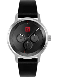 Uhr schwarz / silber