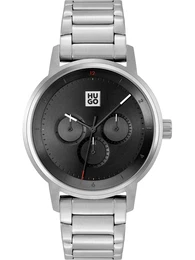HUGO Red Uhr rot / schwarz / silber