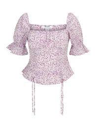 Dorothy Perkins Petite Halenka zelená / fialová / orchidej / bílá