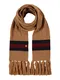 TOMMY HILFIGER Šála  hnědá / červená / černá