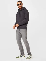 TOM TAILOR Denim Sweatshirt anthrazit/weiß