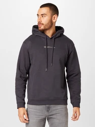 TOM TAILOR Denim Sweatshirt anthrazit/weiß