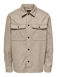 Jacke 'Ash' beigemeliert