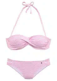 Bikiny světle růžová / bílá