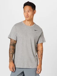 NIKE Sportshirt grau/schwarz