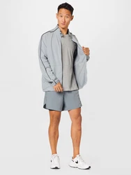 NIKE Sportshirt grau/schwarz