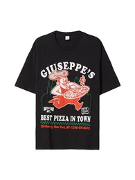 T-Shirt grasgrn / grenadine / schwarz / wei