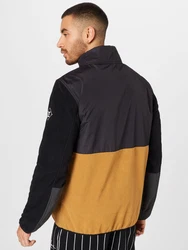 Iriedaily Fleecejacke 'Auf Deck' cognac/schwarz/weiß