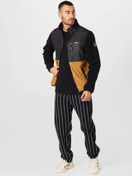 Iriedaily Fleecejacke 'Auf Deck' cognac/schwarz/weiß