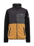 Iriedaily Fleecejacke 'Auf Deck' cognac/schwarz/weiß