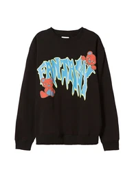 Sweatshirt hellblau / gelb / rot / schwarz