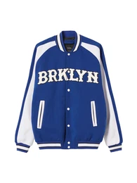 Jacke blau / weiß