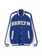 Bershka Jacke blau / weiß