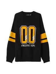 Sweatshirt gelb / schwarz / wei