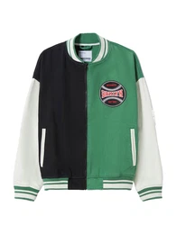 Jacke navy / grn / rot / wollwei