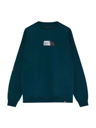 Sweatshirt braun / petrol / wei