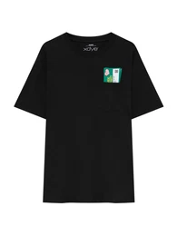 T-Shirt mischfarben / schwarz