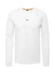 BOSS T-Shirt Herren Langarmshirt TCHARK schwarz/weiß