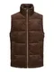 JACK & JONES Weste 'WOODSIDE' dunkelbraun