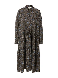 Košilové šaty 'Amie' béžová / světlemodrá / černá