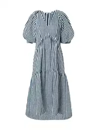 Šaty námořnická modř / bílá