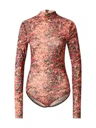 Tričkové body 'ARIEL' meruňková / rezavě červená / černá / offwhite