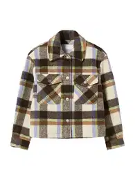 Přechodná bunda režná / světlemodrá / hnědá / mokka