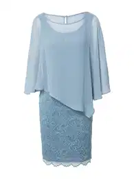 Koktejlové šaty nebeská modř