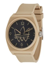 Uhr ''''PROJECT TWO'''' hellbeige / schwarz