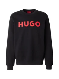 Sweatshirt 'Dem' rot / schwarz
